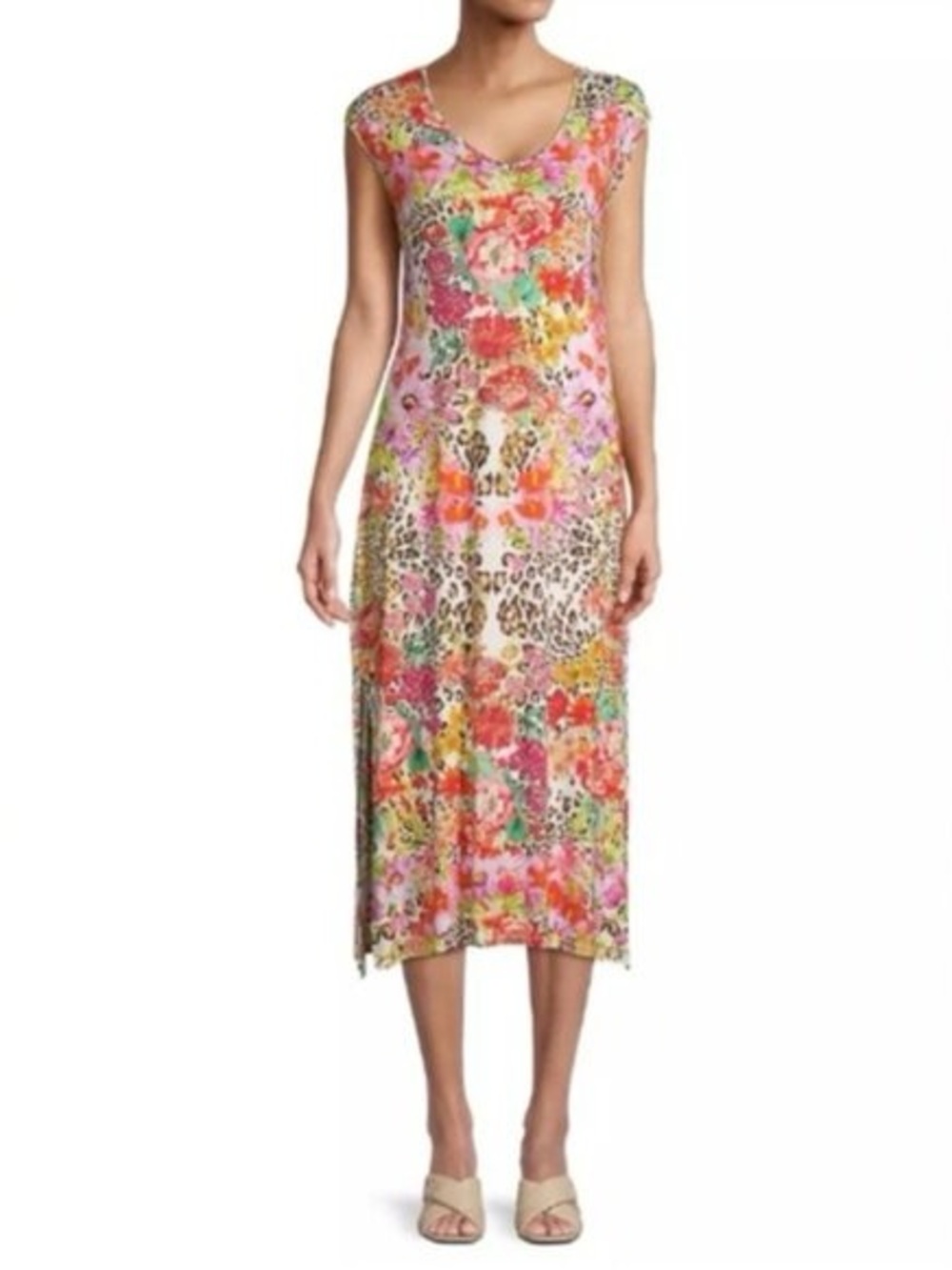 Johnny Was Johnny Was Wild Garden High Slit Dress